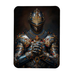 Brave mittelalterlicher Ritter Magnet