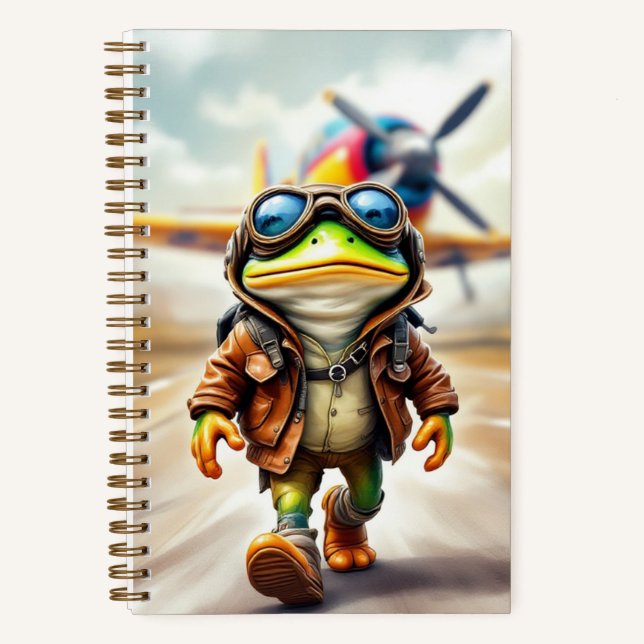 Brave Pilot, Autor Natasha Us Notizbuch (Vorderseite)