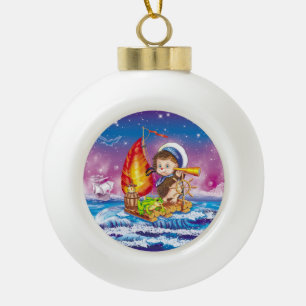 Brave Sailor Keramik Kugel-Ornament