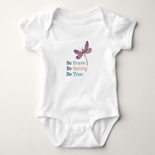 Brave Strong True Dragonfly Baby Strampler