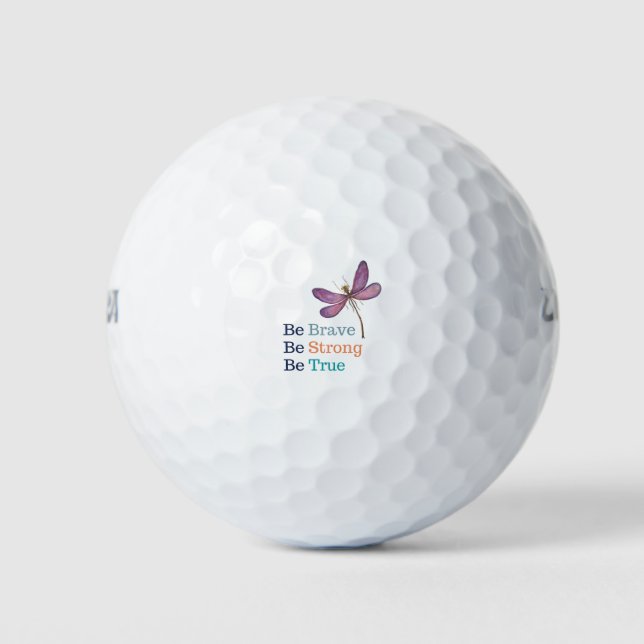 Brave Strong True Dragonfly Golfball (Vorderseite)