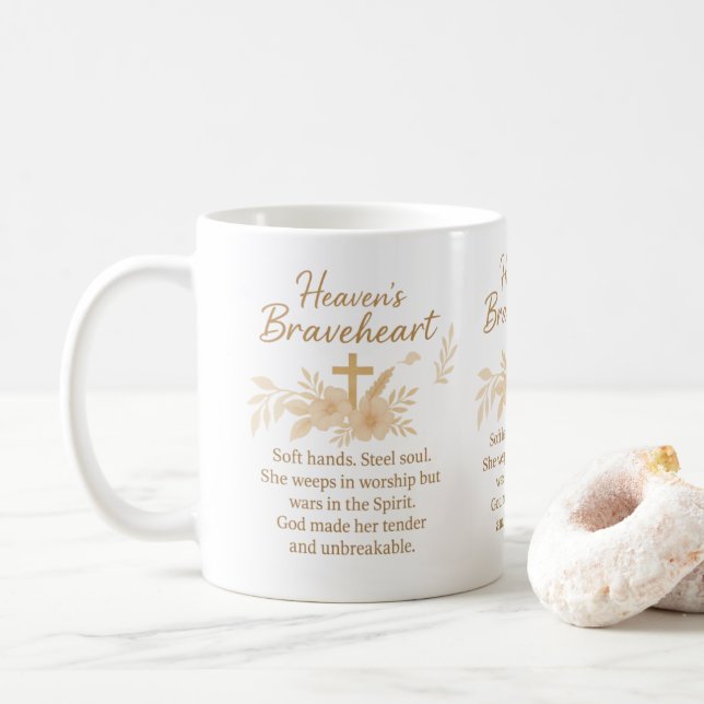 Braveheart des Himmels Kaffeetasse (Mit Donut)