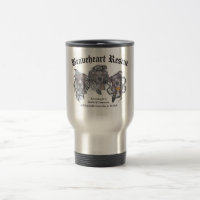 BraveHeart Gruben-Stier-Rettungs-Logo-Reise-Tasse