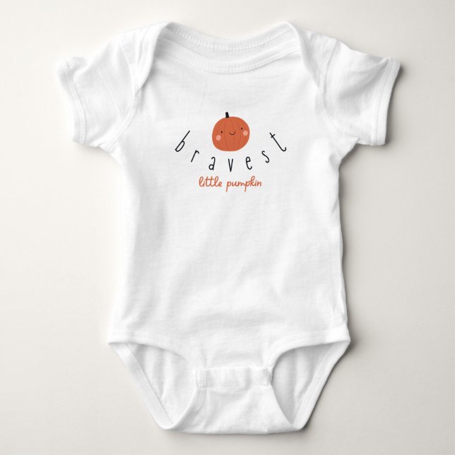 bravest little pumpkin Baby Bodysuit One-Piece Strampler (Vorderseite)