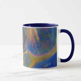 "Braving die Tiefen-" Meerjungfrau-Kunst (Redhead) Tasse