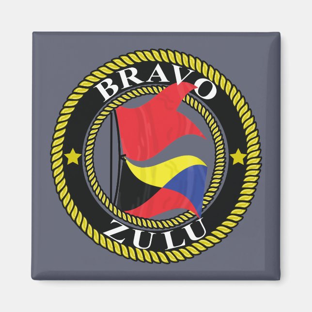 Bravo Zulu Magnet (Vorne)