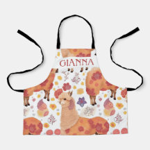 Brawn Alpaca Watercolor Farbenfrohe Muster