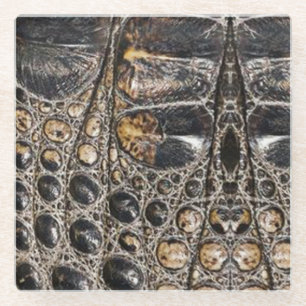 Brawn American Alligator Skin Texture Glasuntersetzer