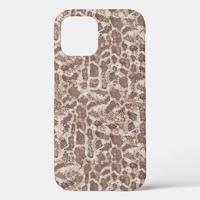 Brawn and Tan Snake Skin Case-Mate iPhone Case (Rückseite)