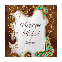 Brawn aqua gold Country REPONSE Hochzeit