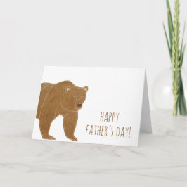 Brawn Bär Happy Vatertag Karte