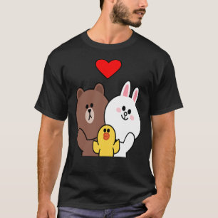 Brawn Bear Cony Bunny Rabbit Duck Wir Liebe Sie   T-Shirt