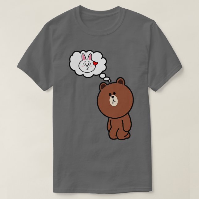 Brawn Bear Cony denken Sie an ihn T-Shirt (Design vorne)