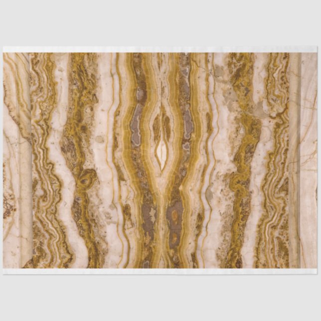 Brawn Beige Grain Marble Decoupage  Seidenpapier (Vorderseite)