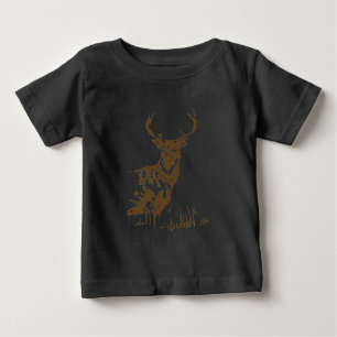 Brawn buck künstlerische Skizze Baby T-shirt