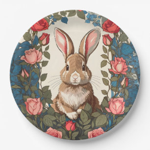 Brawn Bunny Rosen Garden Pappteller