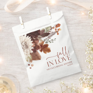 Brawn Burgundy Fall Liebe Blumenkohl Brautparty Geschenktütchen