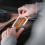 Brawn Business Brand on Business Card Case Visitenkarten Dose<br><div class="desc">Braune Business-Marke auf individualisierbaren Visitenkartengehäuse. Passen Sie es an, indem Sie Ihr Firmenlogo hochladen und Namen, Adresse, Telefonnummer, E-Mail und Website oder Social Media-Seite Ihres Unternehmens eingeben. Passen Sie es an, um Ihr Unternehmen zu werben oder Ihren Markennamen für Kunden oder Kunden zu fördern. Anpassbare Büroausstattung, mit der Sie Markenbewusstsein...</div>