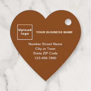 Brawn Business Brand on Heart Shape Foil Tag