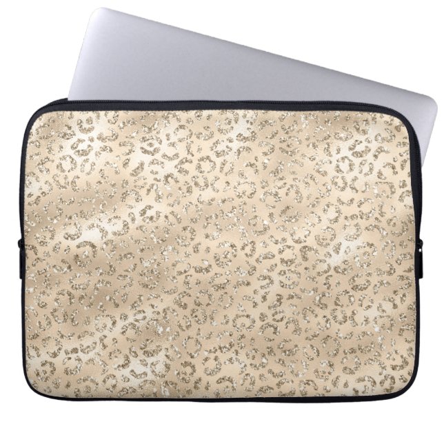 Brawn Cheetah Leopard Skin Print Muster Tier Laptopschutzhülle (Vorderseite)