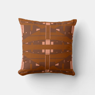 Brawn Coral Rust Tiers mediterrane Look Mosaik Kissen