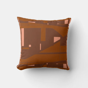 Brawn Coral Rust Tiers mediterrane Look Mosaik Kissen