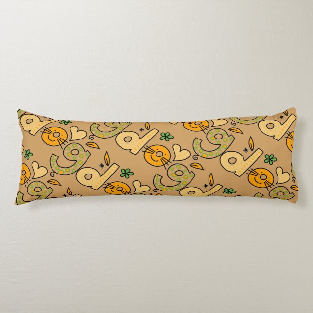 Brawn Dog Cartoon Pattern Seitenschläferkissen (Vorderseite)