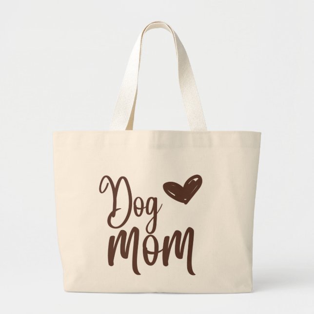 Brawn Dog Mama Große Totentasche Jumbo Stoffbeutel (Vorne)