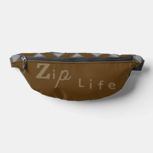 Brawn elegantes Zip Life Cut Nähen Fanny Pack Bauchtasche