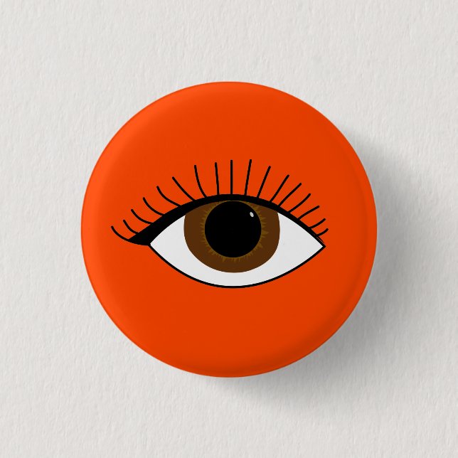 Brawn Eye Illustration Button (Vorderseite)