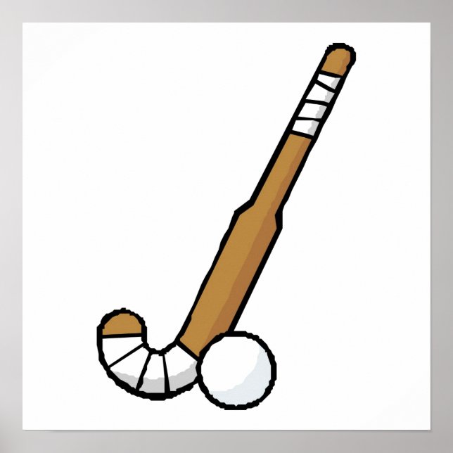 Brawn Field Hockey Stick Poster (Vorne)