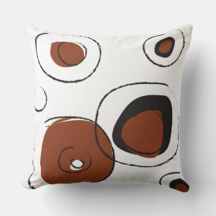 Brawn FUNKY DOTS DESIGN Retro Throw Kissen