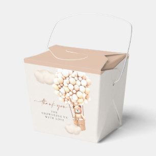 Brawn Gender Neutral Bear Balloons Fvor Box Geschenkschachtel