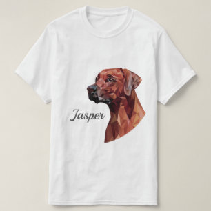 Brawn Geometric Dog Add Name T - Shirt