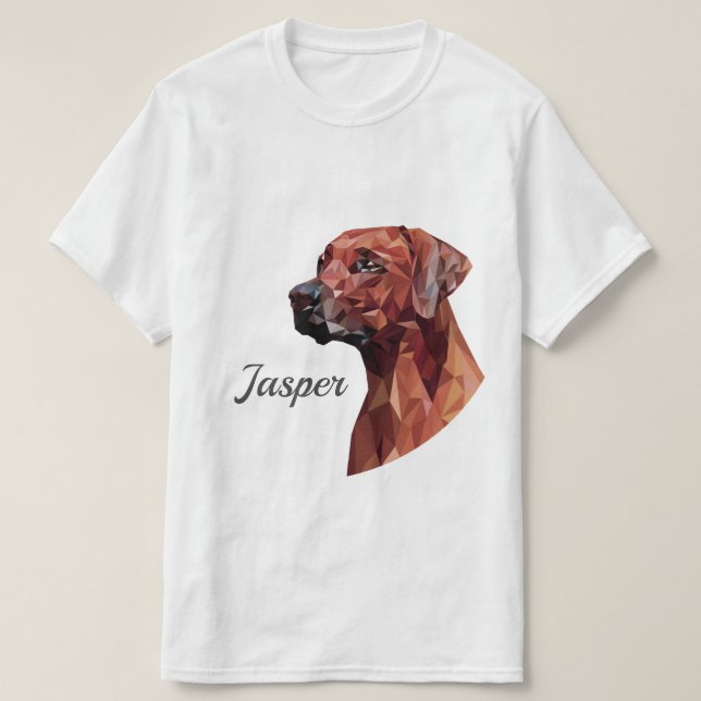 Brawn Geometric Dog Add Name T - Shirt (Design vorne)