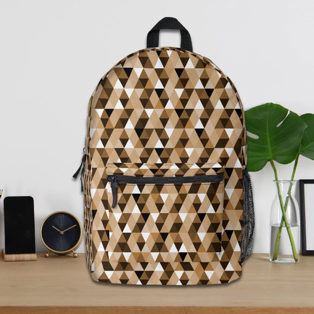 Brawn Geometric Pattern Backpack Bedruckter Rucksack (Von Creator hochgeladen)