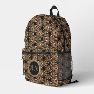 Brawn Glow Natural Geometric Bedruckter Rucksack