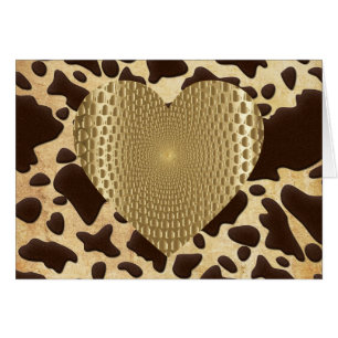 Brawn & Gold Animal Print Golden Prismatic Herz