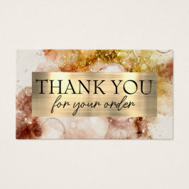 Brawn Gold Aquarell Dank Discount-Karte