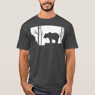 Brawn Grizzles Bear Junting - Montana map Hunter T-Shirt