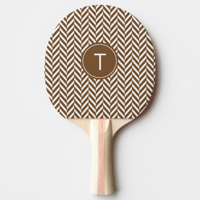 Brawn Herringbone Custom Ping Pong Paddle Tischtennis Schläger (Vorderseite)