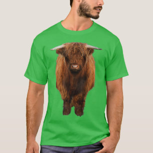 Brawn Highland Calf Rind Lover Rancher und Farme T-Shirt