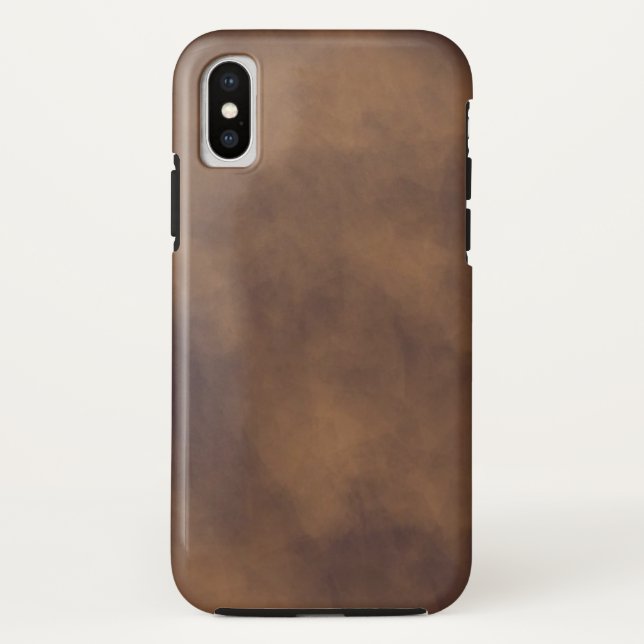 Brawn Leather-look iPhone X Case (Rückseite)