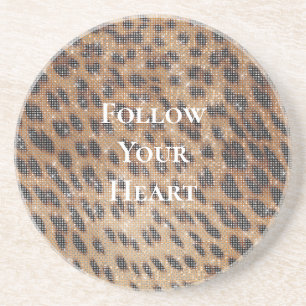 Brawn Leopard Animal Print Sparkon Getränkeuntersetzer