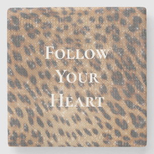 Brawn Leopard Animal Print Sparkon Steinuntersetzer