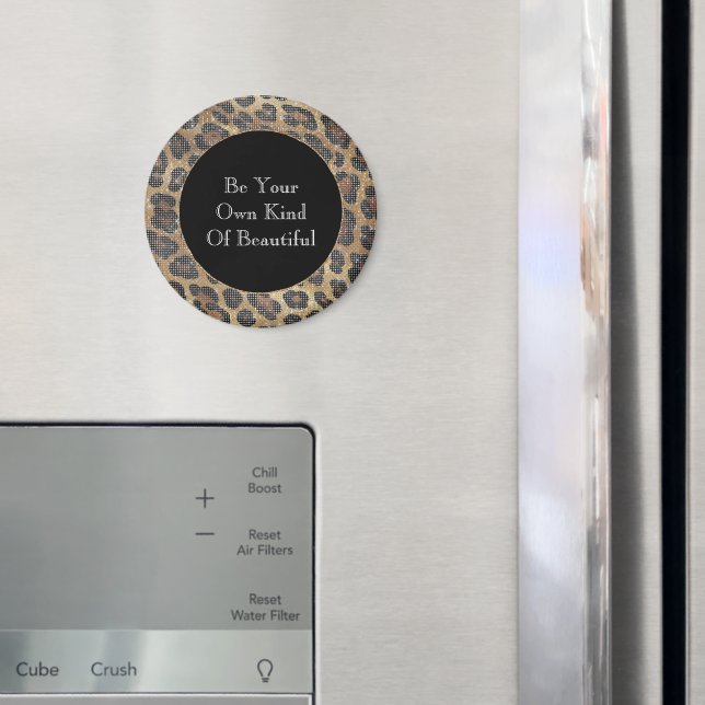 Brawn Leopard Animal Sparkle Magnet (In Situ (Kühlschrank))
