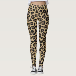 Brawn Leopard Print Fall Outfit Leggings