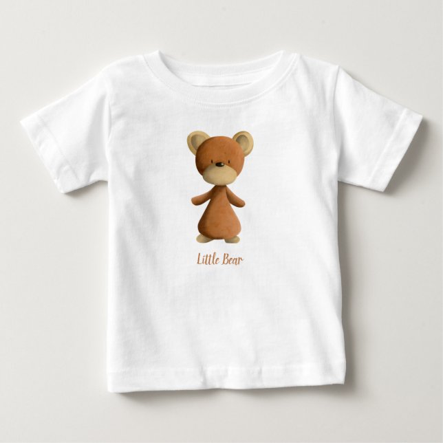 Brawn Little Bear Personalisiert Kids Baby T-shirt (Vorderseite)