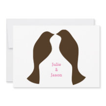 Brawn Love Birds - Hochzeitsankündigung
