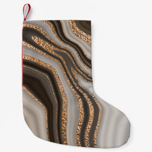 Brawn Marble Gold Vintages Design Kleiner Weihnachtsstrumpf